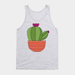Cute Cactus Design #40: Big And Sideways Cactus Tank Top